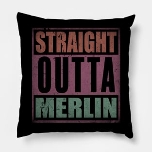Merlin Quotes Name Vintage Styles Birthday 70s 80s 90s Pillow