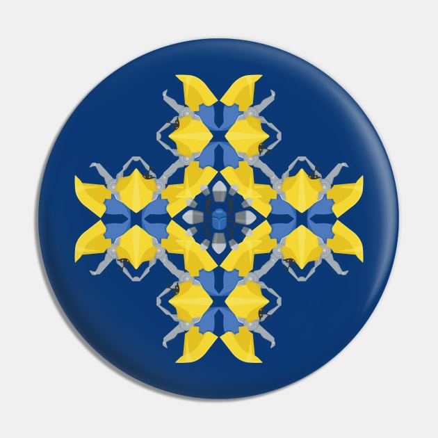 Pharah Inspired Pattern Pin by ToriSipes