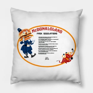 McDonaldland Park Regulations Pillow