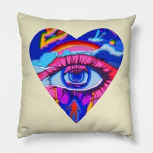 "Eye love" Valentines Day Pillow