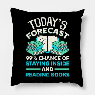 Staying Inside and Reading Books Pillow