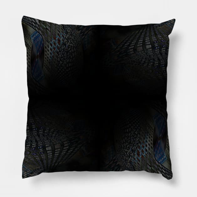 Skyscraper dark Pillow by RaphaelWolf