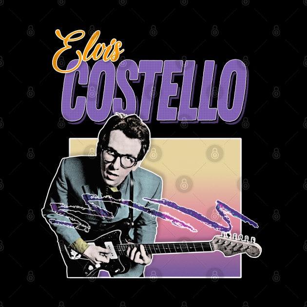 Elvis Costello / 80s Style Aesthetic Design by DankFutura