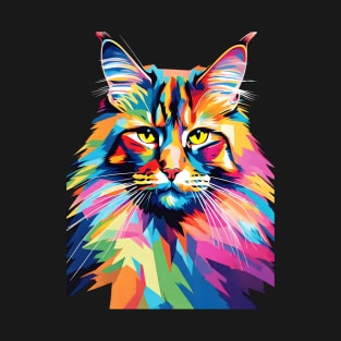 Maine Coon Pop Art T-Shirt