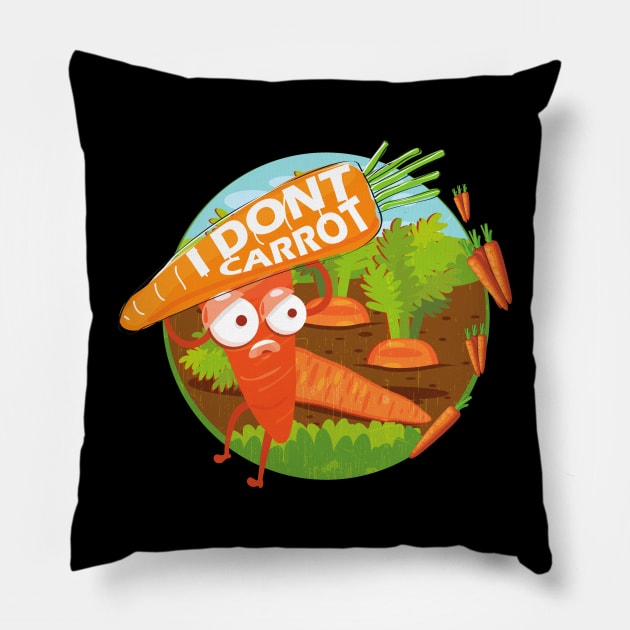 I Don't Carrot All Pillow by ArtRoute02