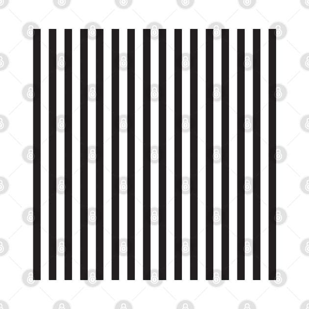 Black and white vertical stripes pattern by kallyfactory