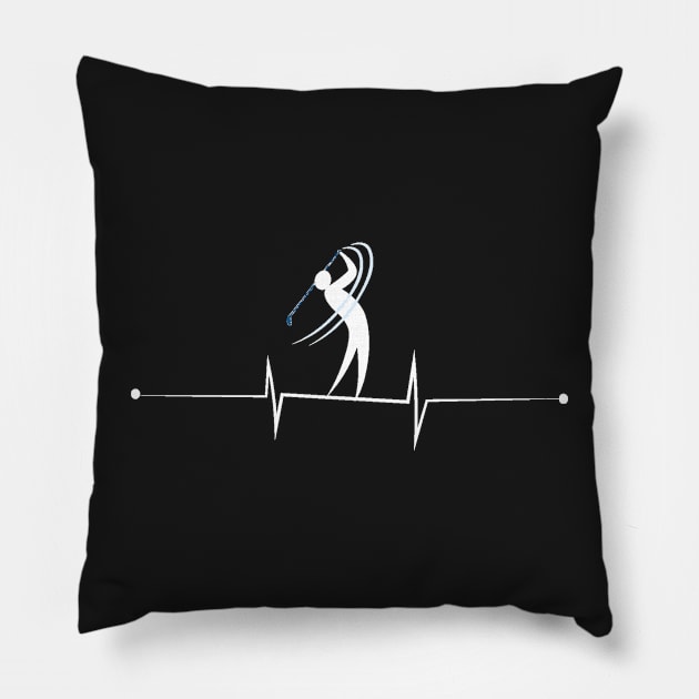 first Golf Player Heartbeat Pillow by jaml-12