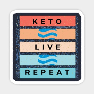 Keto, Live, Repeat Magnet