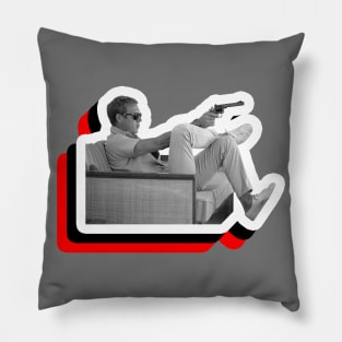 The King of Cool, Steve McQueen, #1 Pillow