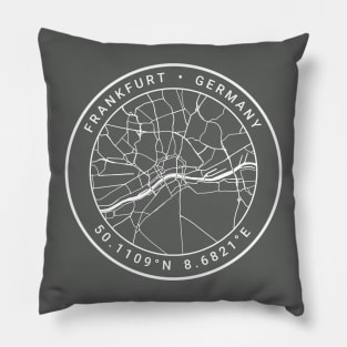 Frankfurt Map Pillow