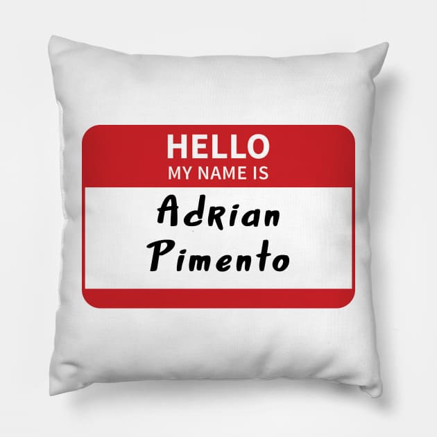 Adrian Pimento - Brooklyn 99 Pillow by Pretty Good Shirts