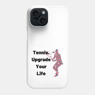 US Open Tennis USA Flag Silhouette Phone Case