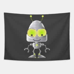 Cute little robot Tapestry