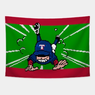 8-Bit Baseball Slide - Texas Tapestry