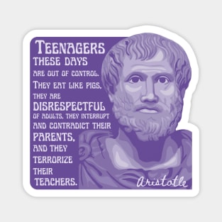 Aristotle Portrait and Quote Magnet