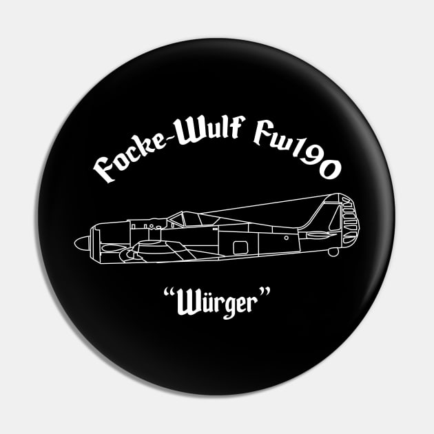 Focke-Wulf Fw190 Pin by BearCaveDesigns