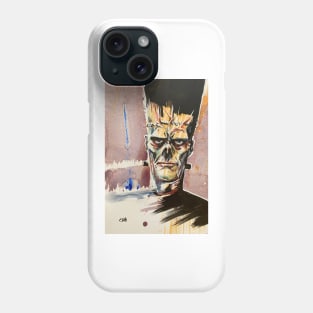 Frankenstein Zombie Illustration Phone Case