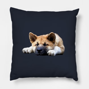 Akita Puppy Akita Inu Puppy Dog Pillow