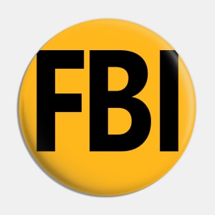 FBI Shirt BACK Print Black Pin