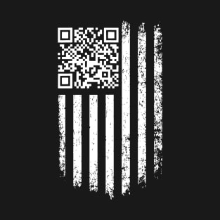 Trump Dance QR with America Flag Sticker