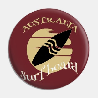 Australia surf board Pin