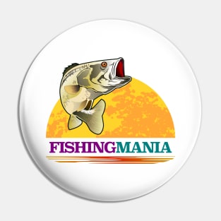 Fishing Mania T-shirt Pin