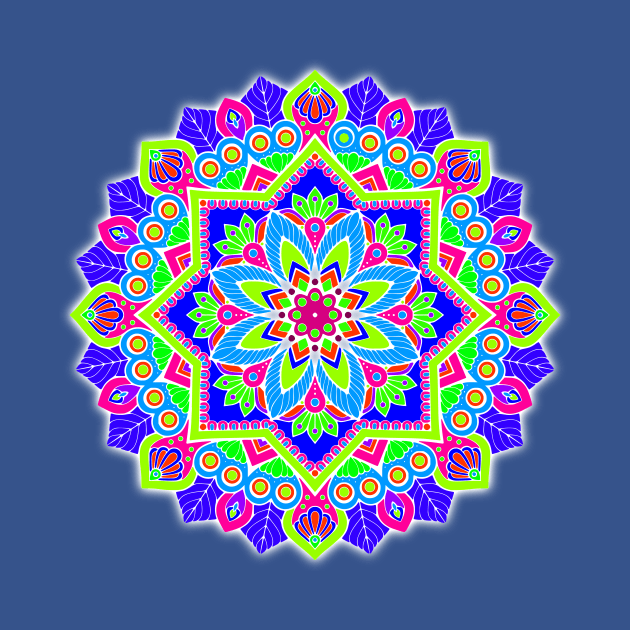 Pretty Colorful Mandala by AlondraHanley