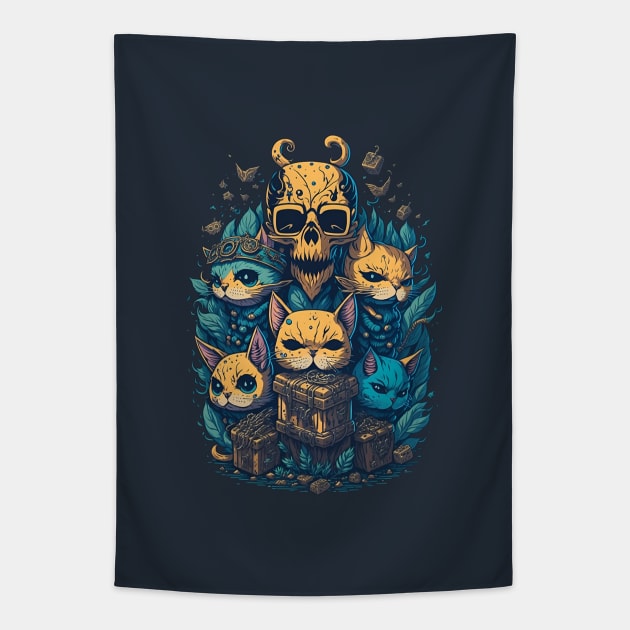 A Pirate's Life for Me - Land Ho! Death in Paradise Tapestry by ZeePixels