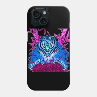 Blue Wild Tiger Phone Case