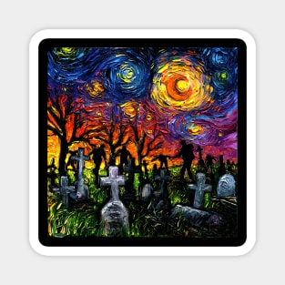 Starry Night of the Living Dead Magnet