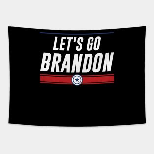 Funny Let's Go Brandon! Meme Retro Vintage US Flag Tapestry