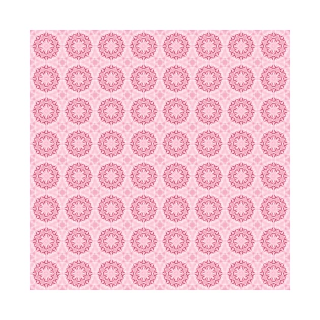 Pink stylized pattern in modern colors of current trends by Hujer