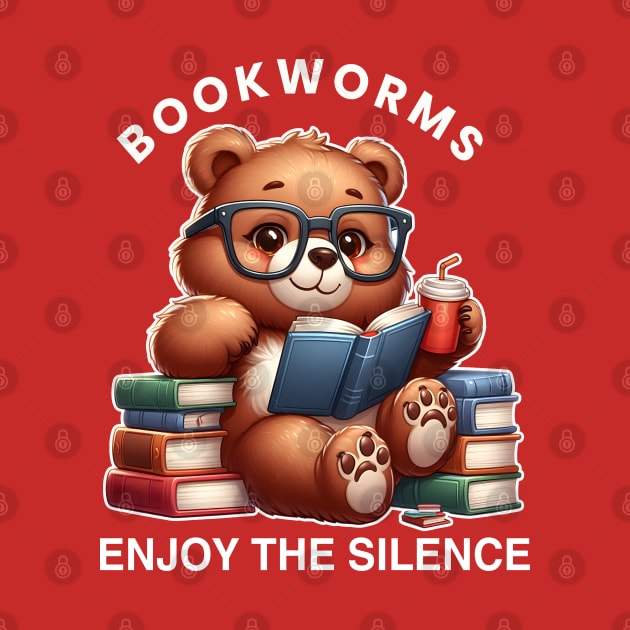 Bookworms enjoy the silence by Teddy Club