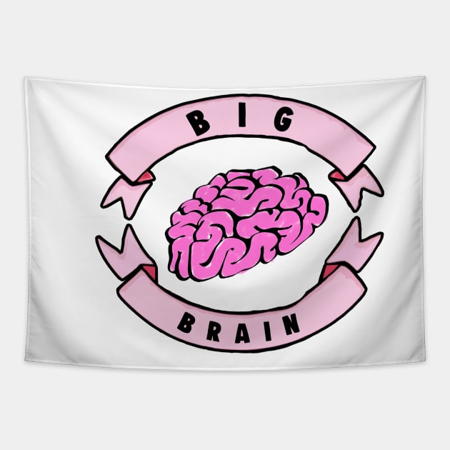 Yeah, This Is Big Brain Time Meme Tapestry by Barnyardy