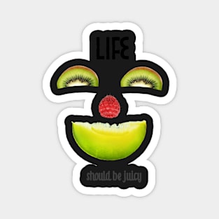 Smiling Fruit Face Magnet