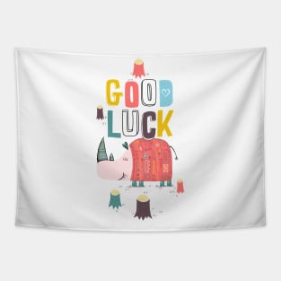 Good Luck Rhino Tapestry