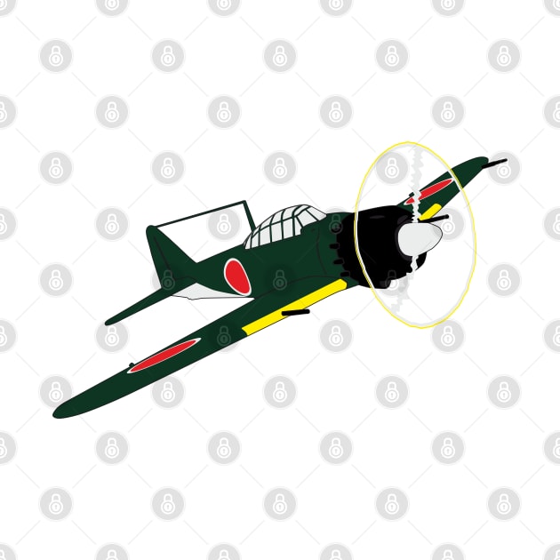 Japanese Mitsubishi A6M ZERO and nothing else by FAawRay