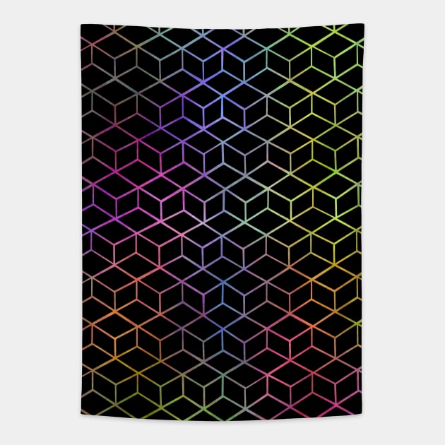 COLORFUL Cubes Tapestry by SartorisArt1