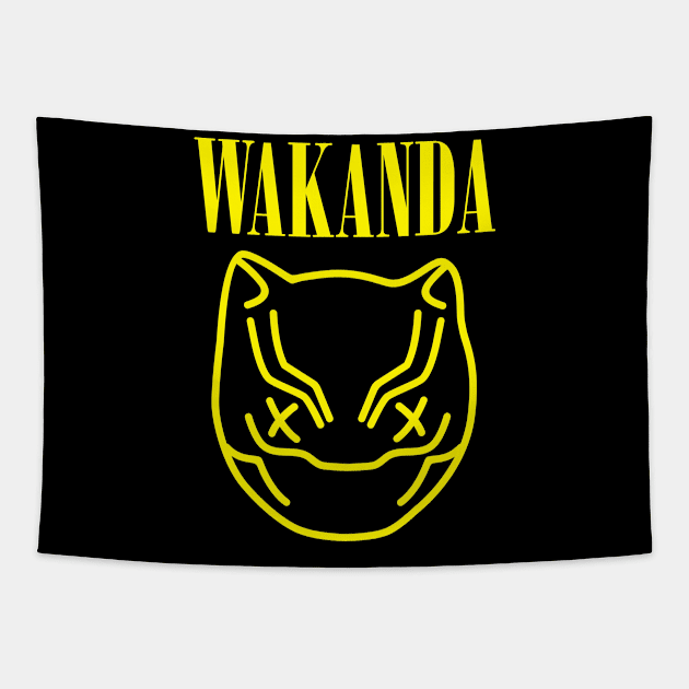 WAKANDA Smile Tapestry by arace