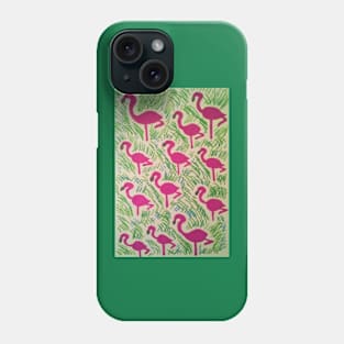 Tropical Flamingos Phone Case