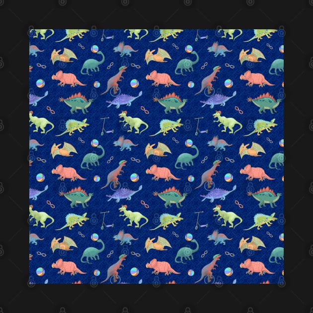 Dinosaur playground pattern by andreeadumez