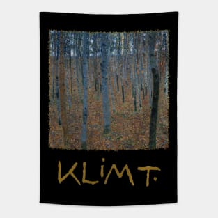 Beech Forest by Gustav Klimt Tapestry