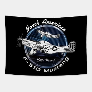 P-51D Mustang American War racing Plane Tapestry