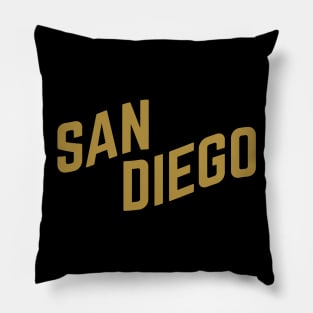 San Diego City Typography Pillow