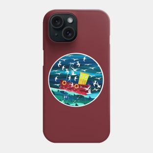 Red Fishing Boat Phone Case