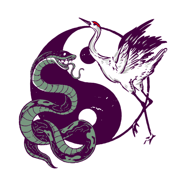 yin yang snake and swan by RameMarket