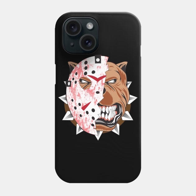 Halloween pitbull dog Phone Case by mounier