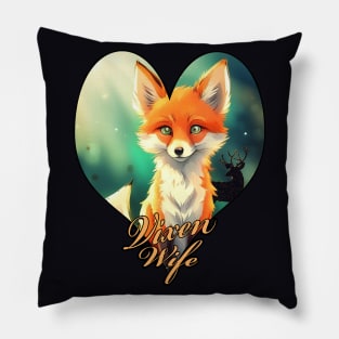 Cute Vixen Wife Design Pillow