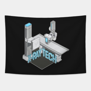 X-ray tech isometric illustration Tapestry