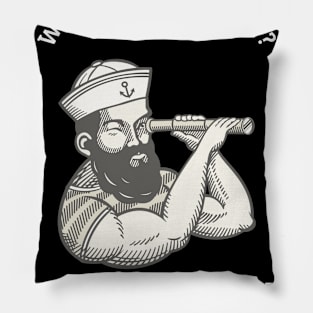 sailor tee Pillow